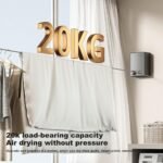 Support Corde à linge retractable en acier inoxydable 4,2 mètres – Image 6