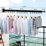 Support de séchage linges pliable en acier inoxydable – Image 3