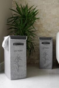 Panier à linge pliable en tissu – Image 4