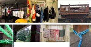 Corde à linge en nylon coupe-vent pour séchage vêtements 5 mètres – Image 9