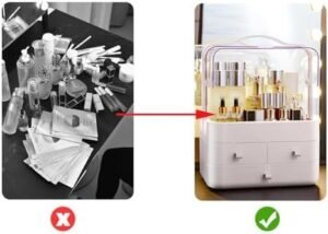 Boite de rangement maquillage en Blanc – Image 3