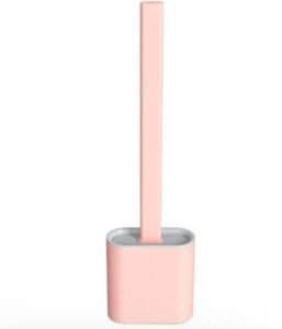 Brosse nettoyage toilette en silicone avec support mural auto-adhésive – Image 9