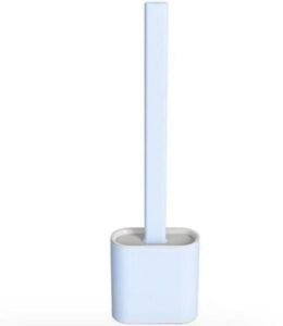 Brosse nettoyage toilette en silicone avec support mural auto-adhésive – Image 5