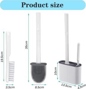 Set de 2 brosses de nettoyage toilette en silicone – Image 5