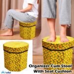 Tabouret de rangement en forme D'ananas 30x30cm