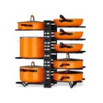 Range-casseroles et poêles en métal – Organisateur de cuisine ajustable – Image 4