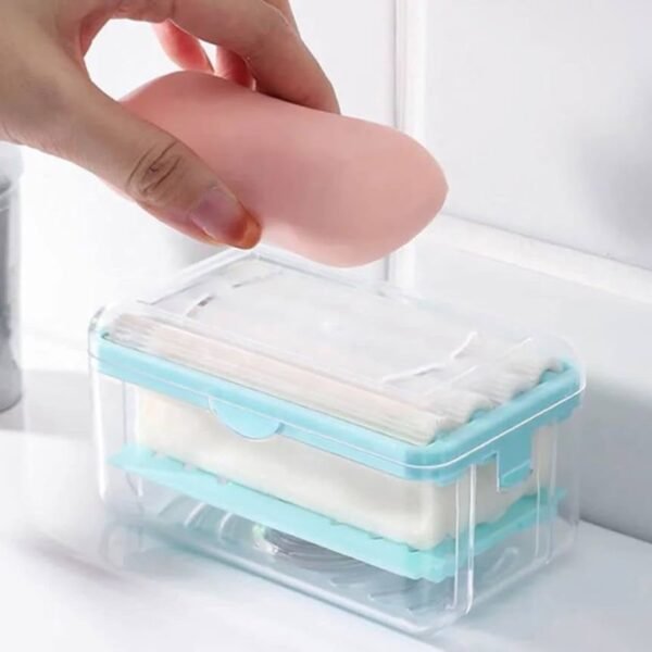 Porte-Savon Multifonction avec Drain – Un Incontournable pour Votre Maison, Salle de Bain et Cuisine – Couleur au Hasard