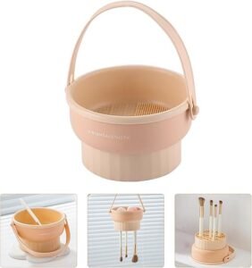 Support nettoyeur 3 en 1 en Silicone Pour Pinceaux De Maquillage – Image 3