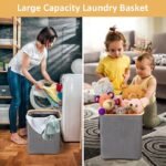 Corbeille à Linge Pliable en tissu - Image 3