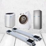 barres à roulettes & Support Roulant 2 Pièces pour Lave-Linge et Réfrigérateur – Base Mobile Réglable pour Électroménager - Image 2