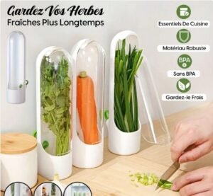 Conservateur d’herbes fraîches – Gardez vos herbes toujours fraîches ! – Image 6