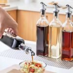 Set de 2 bouteilles en verre à huile très pratique 150 ml…