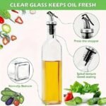 Set de 2 bouteilles en verre à huile très pratique 150 ml… – Image 6