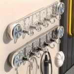 Porte-Crochets Mural Transparent avec Ventouses – Image 4
