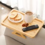 plateau canapé en bois pliable