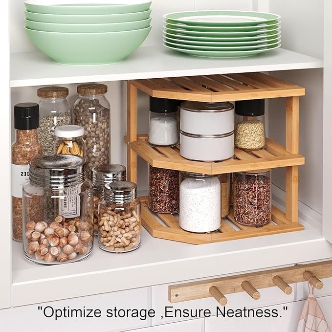 71A6OeltiaL._AC_SX679_ Étagère d'angle en bambou – Image 1