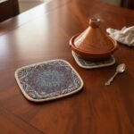 Sous-plat resistant à la chaleur avec un style marocain...