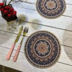 Sous-Plat Rond en Tissu 20 cm Antichaleur & Anti-dérapant – Image 2