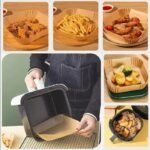 Lot de 50 Papiers Cuisson Jetables pour Airfryer – Image 3