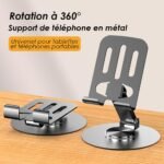 Support métallique rotatif pour téléphone, tablette et autres... – Image 6