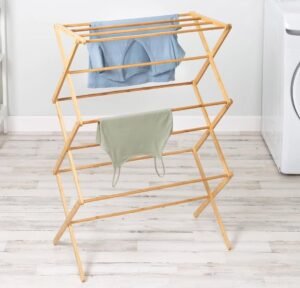 Séchoir à linge en bois pour vêtements – Image 2