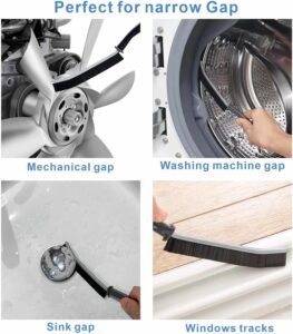 Set de 2 brosses de nettoyage à poils durs multifonctions – Image 3