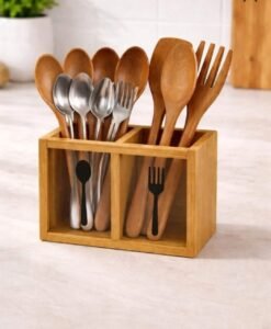 Range-Couverts Duo en Bambou – Image 2
