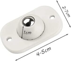 Lot de 4 Mini Roulettes Universelles 360° – Image 7